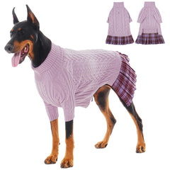 IECOii Girl XXXL sweater front view highlights warm knit and festive purple color