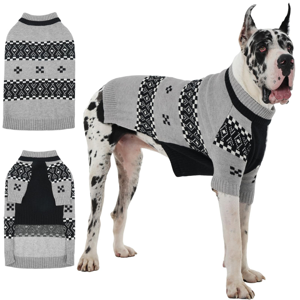 IECOii Great Dane Sweater front-view warm-knit for cold walks and daily outdoor adventures.