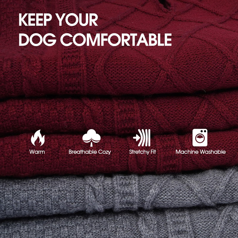 IECOii dog sweater leash hole design for easy walks