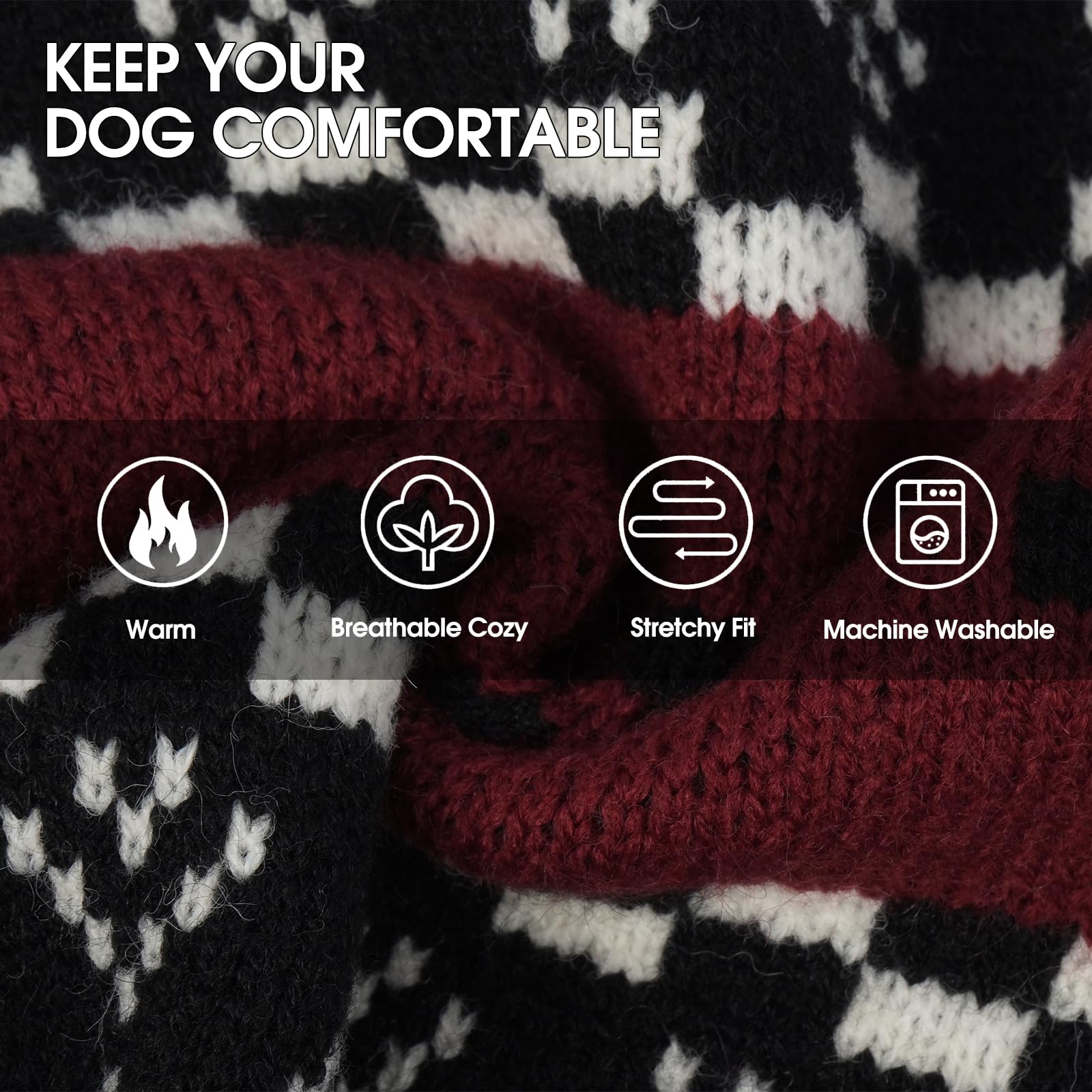 IECOii Great Dane sweater sleeve detail demonstrating snug fit for active pets