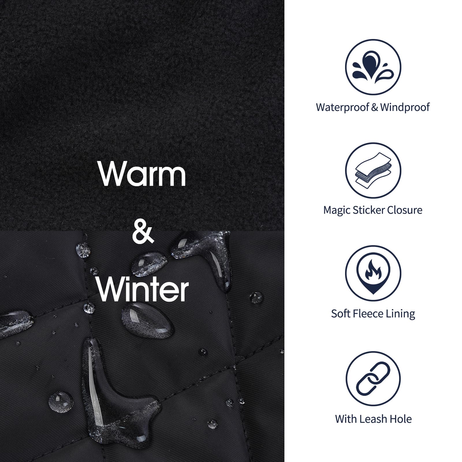 IECOii Greyhound Cozy Fleece Jumper waterproof outer fabric detail