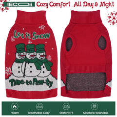 IECOii snowman-print knitwear adds festive charm for holiday photos