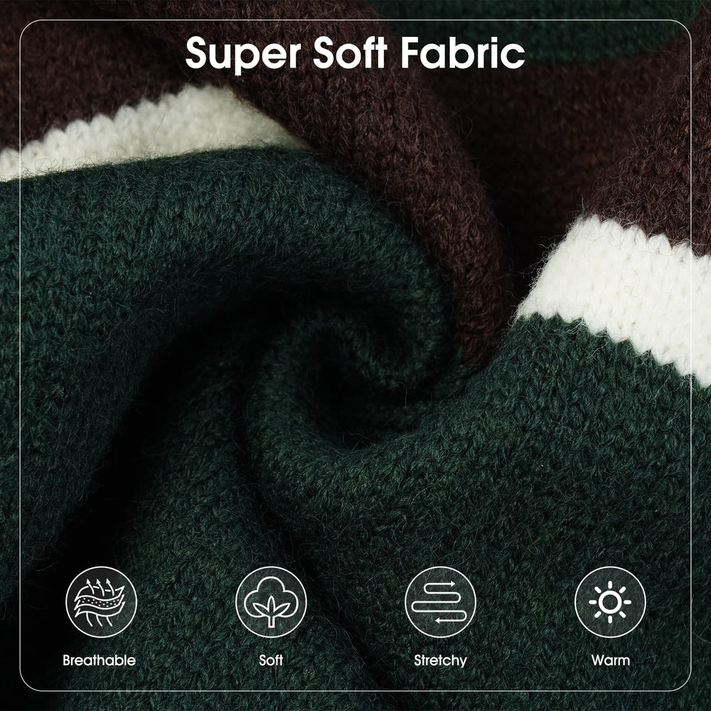 IECOii Whippet sweater hood back view in green highlights wind protection and ear coverage