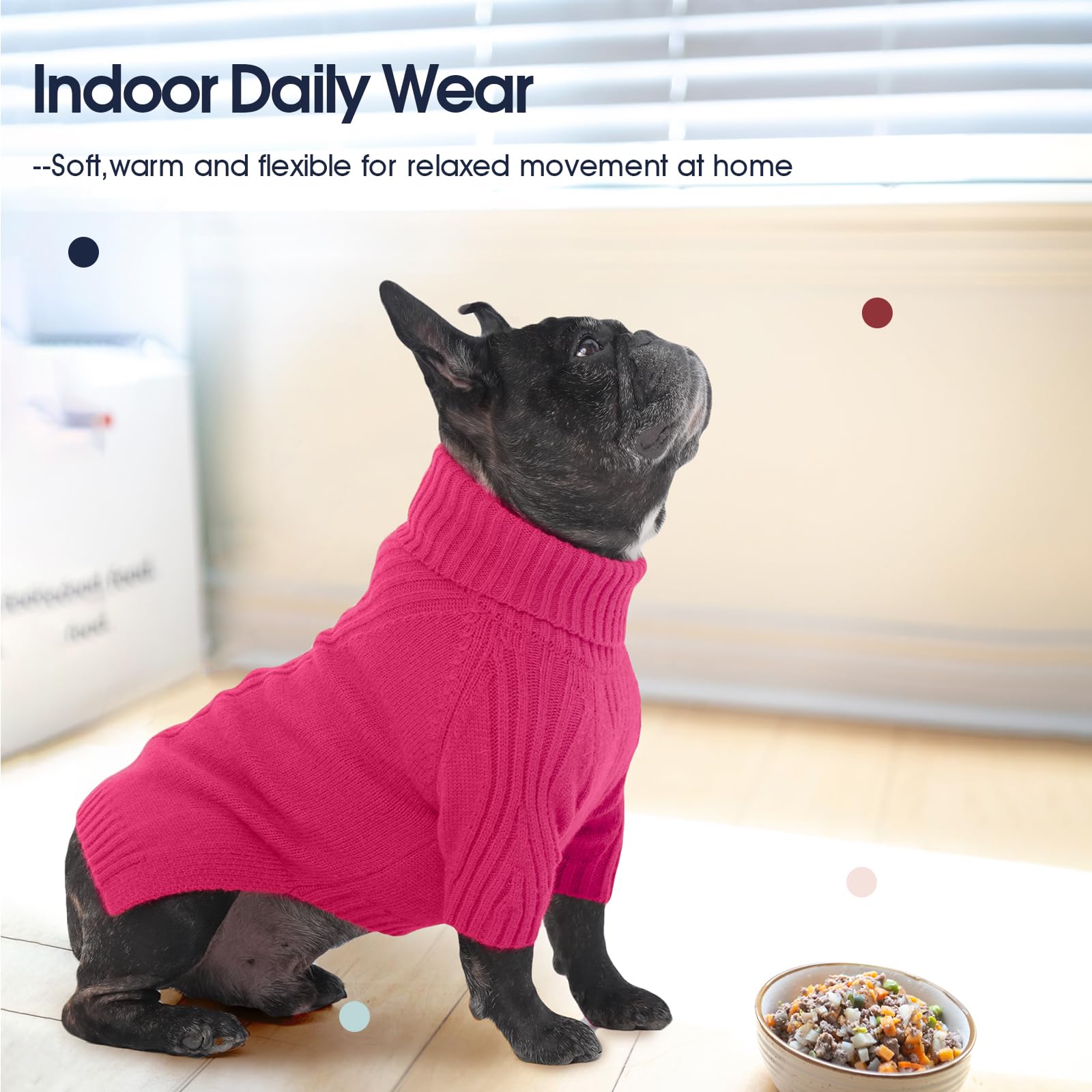 IECOii XL Dog Sweater belly cut enables easy potty breaks without full removal