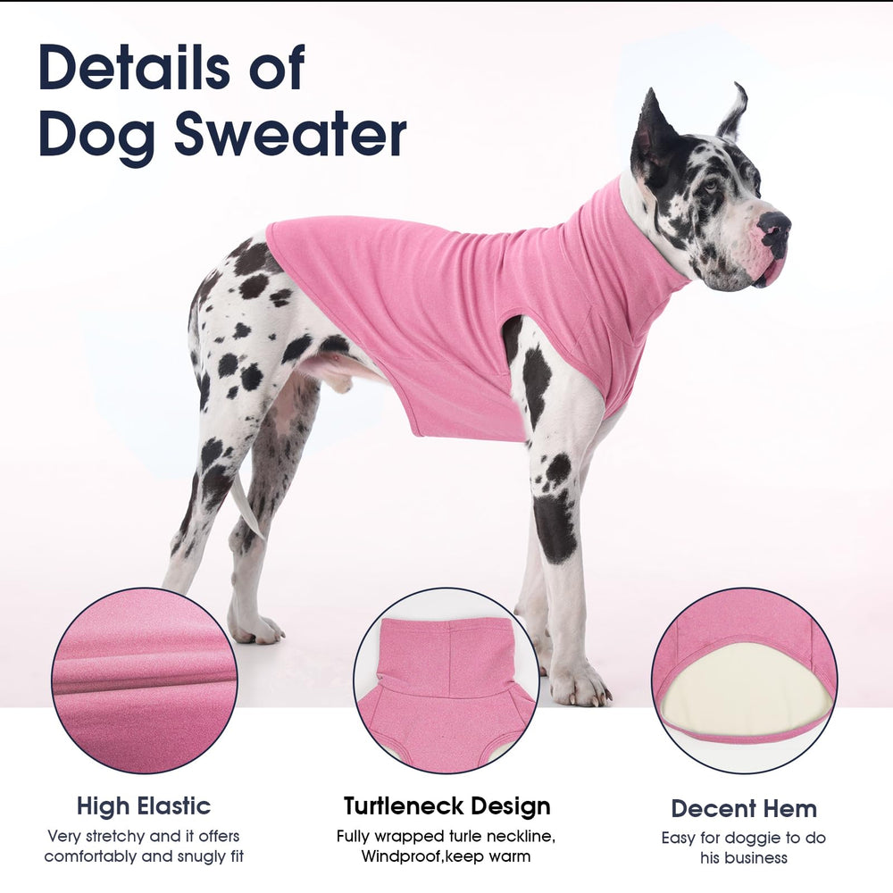 IECOii XL Dog Sweater pullover design enables quick dressing