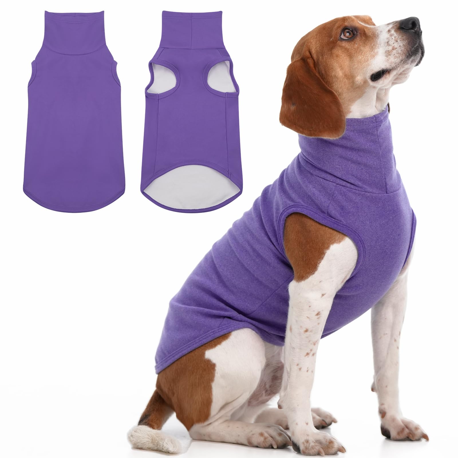 IECOii XL dog sweater with pullover turtleneck for cozy warmth during chilly walks.