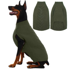 IECOii XXL dog sweater in Arctic velvet fabric delivering soft warmth