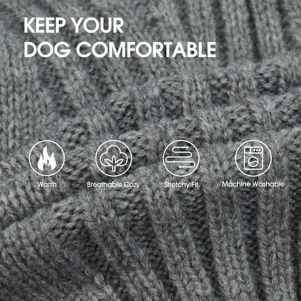 IECOii XXL dog sweater back length 20-9 inches for full coverage