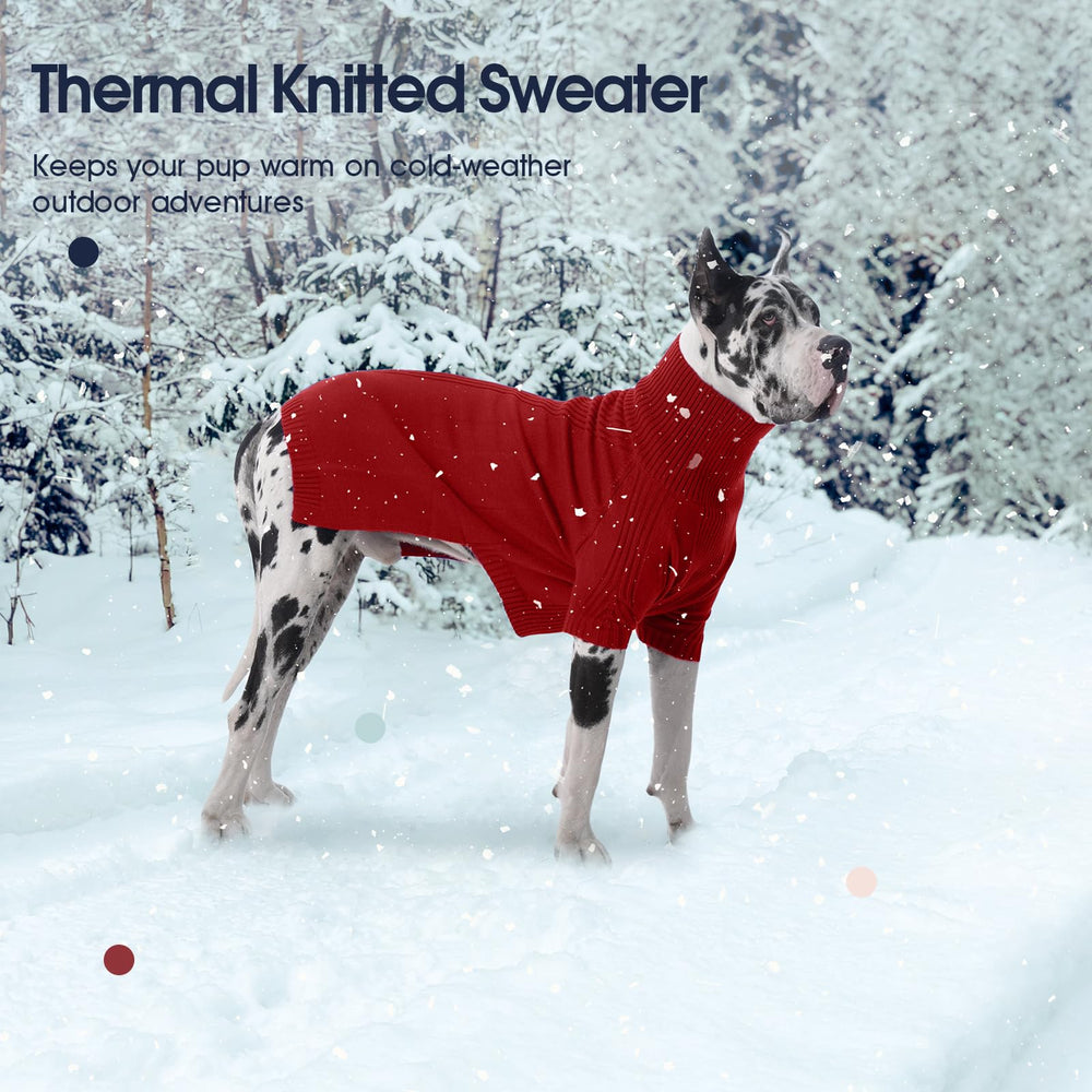 IECOii XXL dog sweater belly cut for easy potty breaks