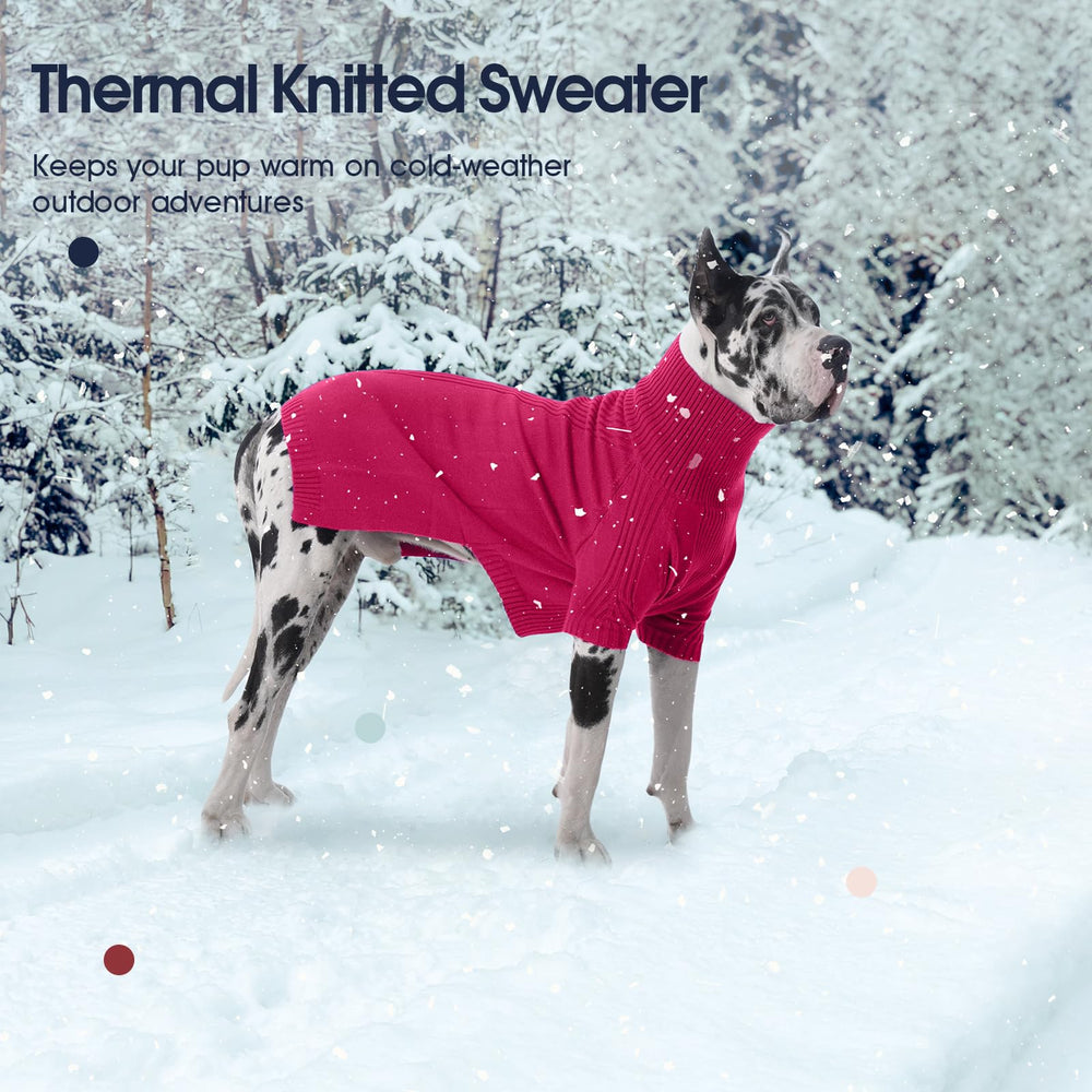 IECOii XXL dog sweater belly-cut design facilitates potty breaks