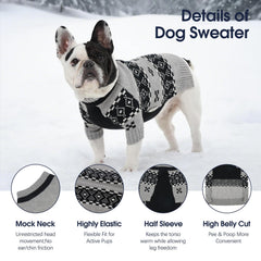 IECOii XXL dog sweater sleeve detail adds extra warmth around legs