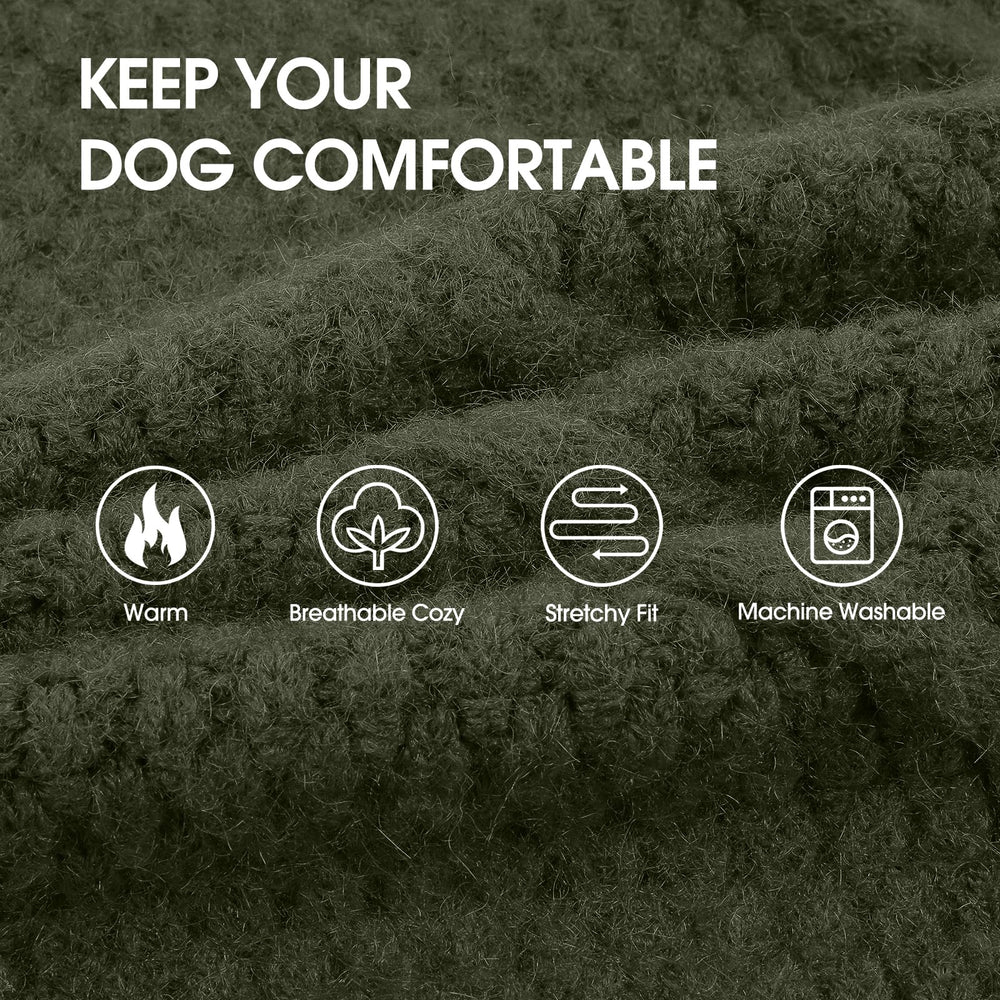 IECOii XXL dog sweater high abdomen opening for easy bathroom breaks