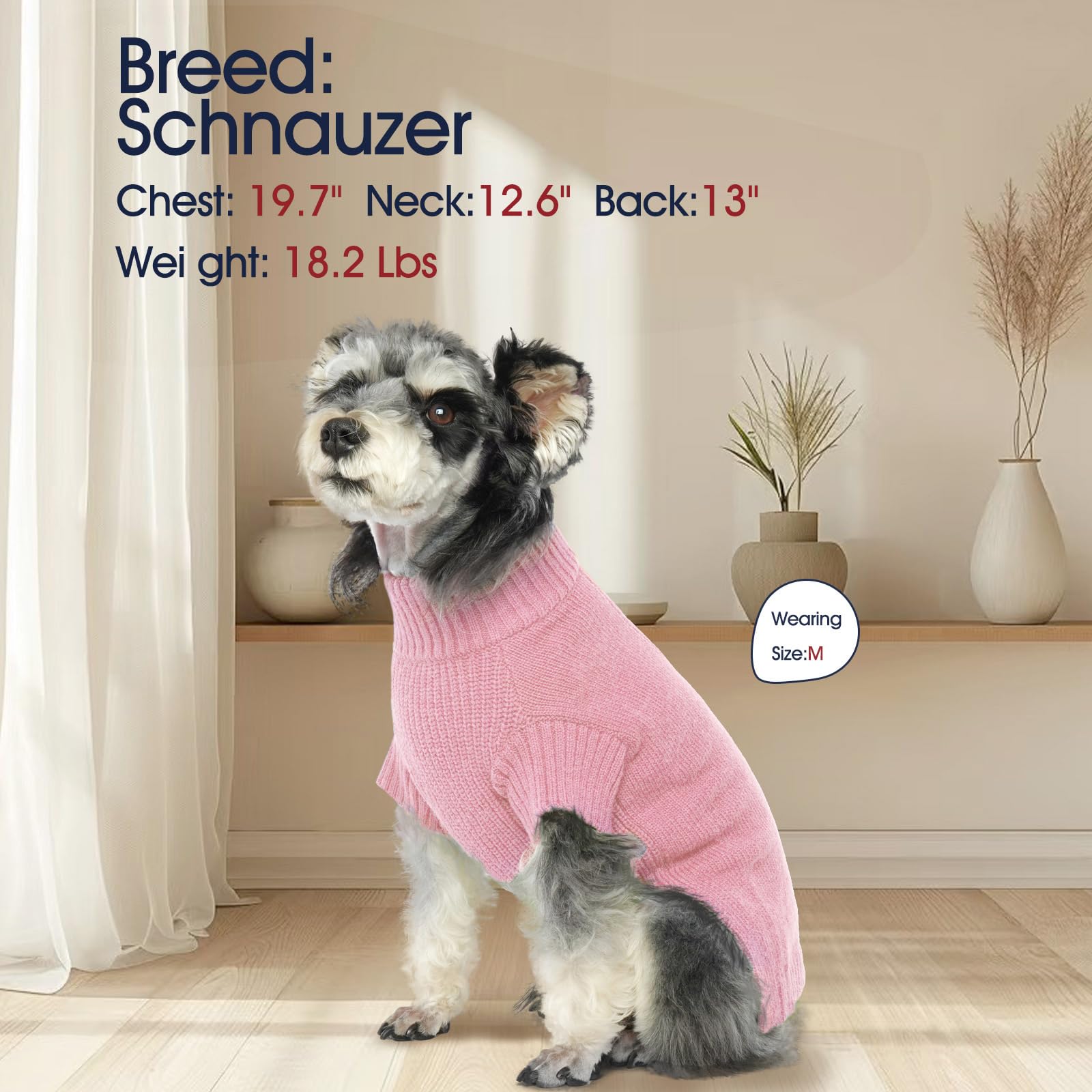 IECOii XXL dog sweater machine washable for convenient care