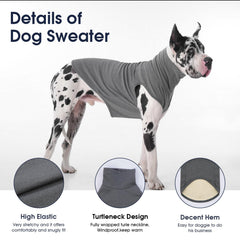 IECOii XXL dog sweater on a large dog during walk.