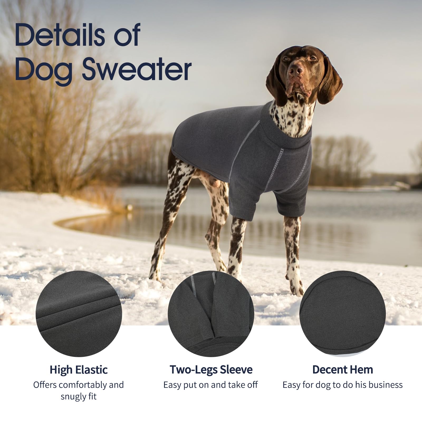 IECOii XXL fleece sweater close up in soft velvet fabric delivering warm lightweight comfort.