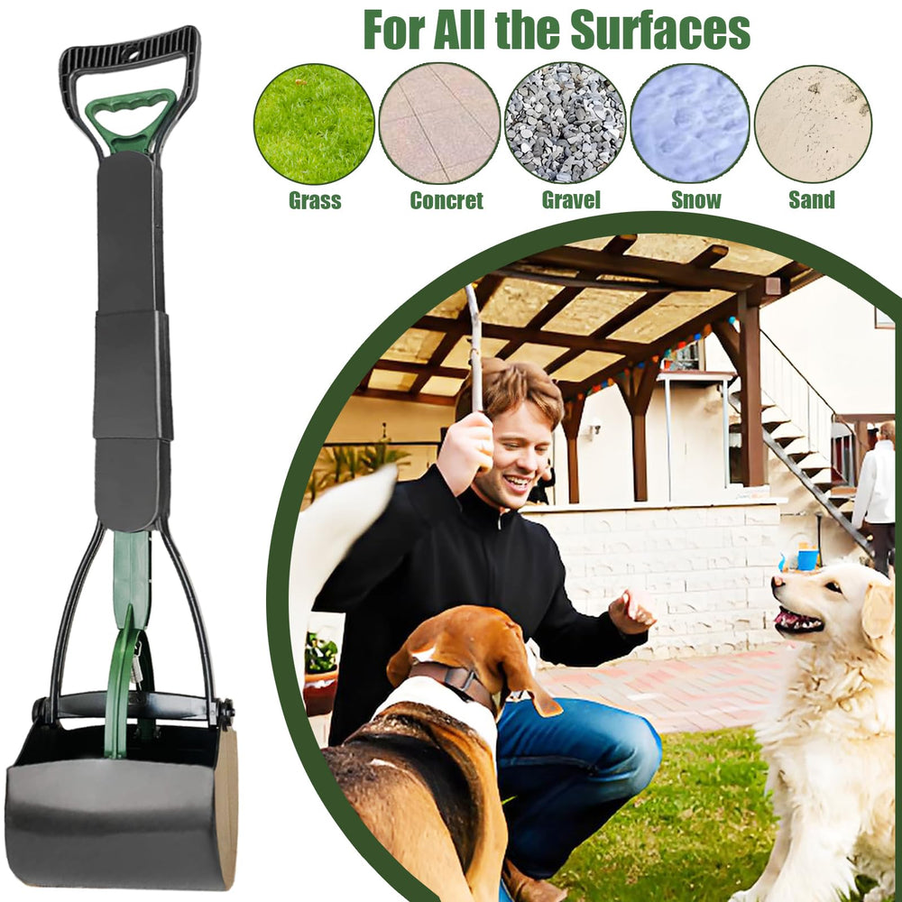 ienjoyed dog pooper scooper 28-inch height reduces bending and strain