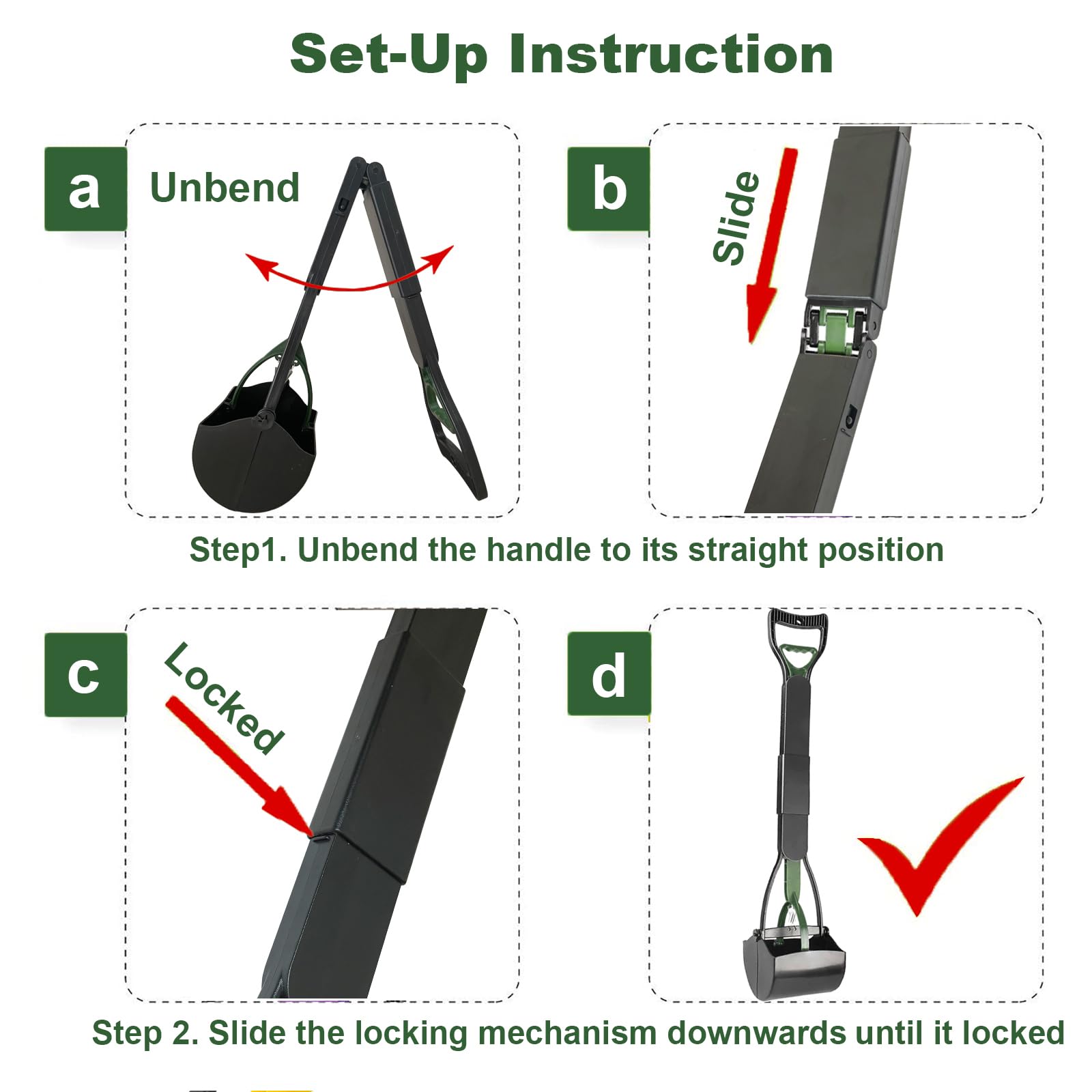 ienjoyed dog pooper scooper all-surface design handles grass, concrete, dirt, and leaves