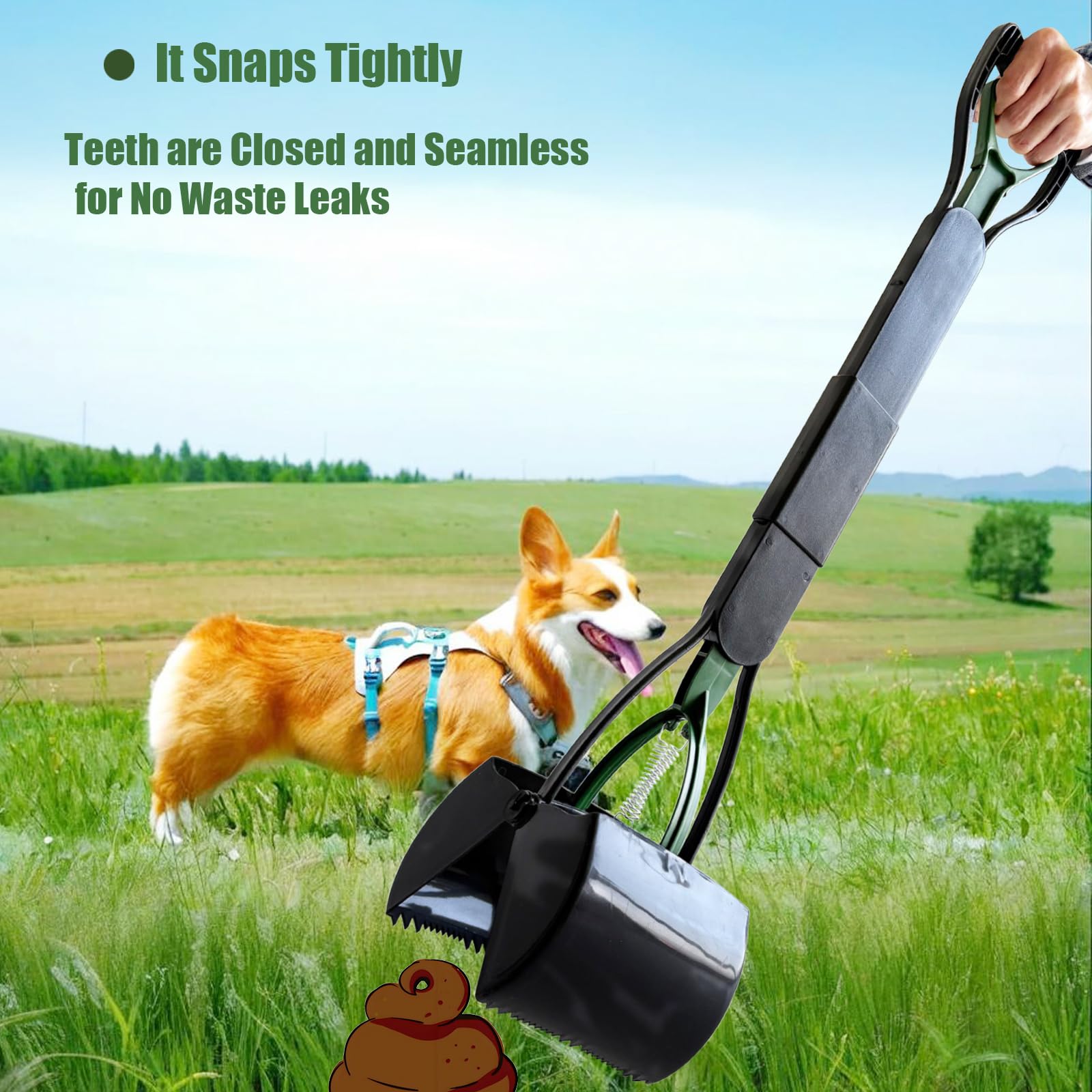 ienjoyed dog pooper scooper easy-pull handle enables one-handed pickup