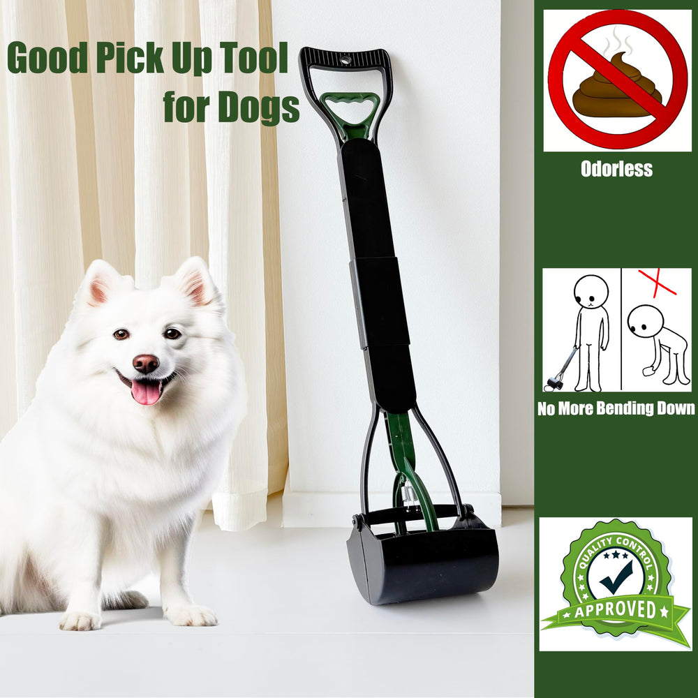ienjoyed dog pooper scooper teeth pickup ensures thorough waste collection on grass