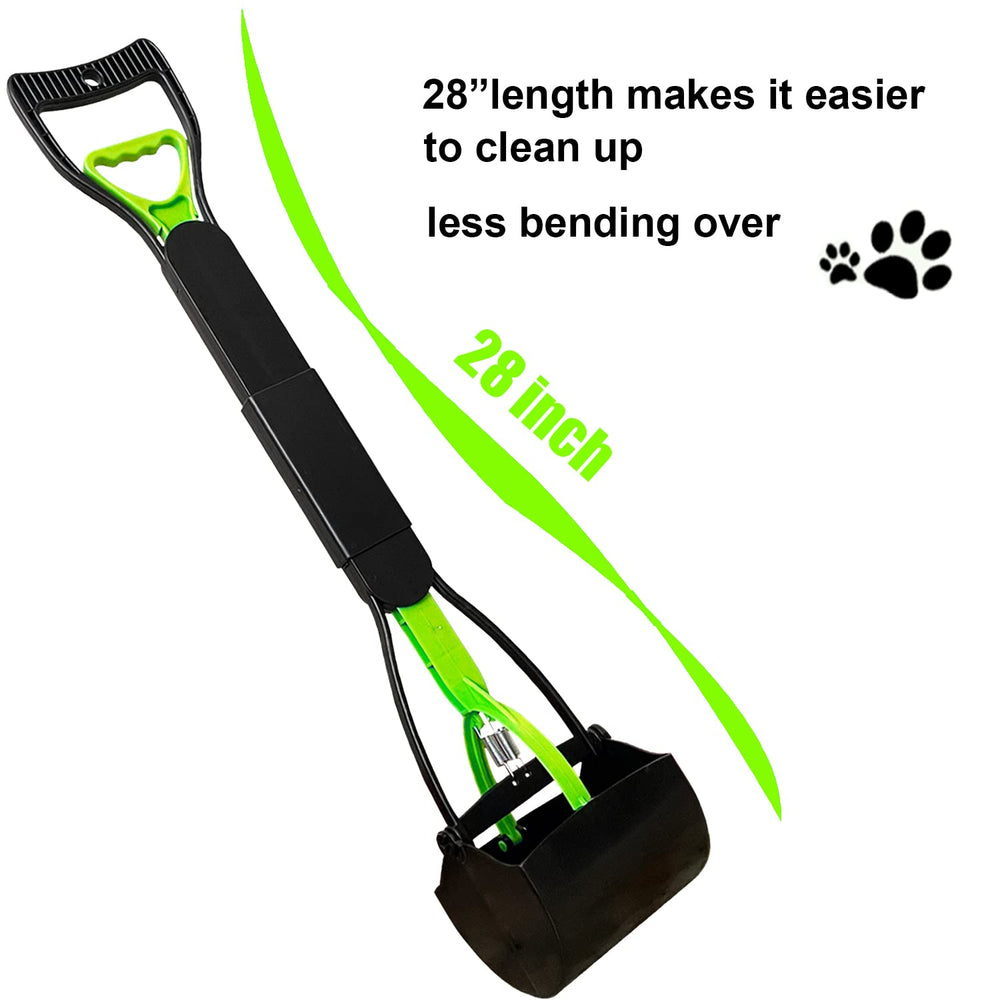 ienjoyed pooper scooper easy-pull-handle enables effortless one-handed scooping