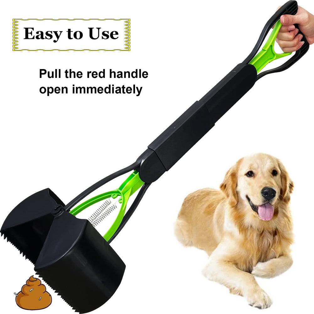 ienjoyed 28-inch pooper scooper extended reach reduces bending for comfortable use