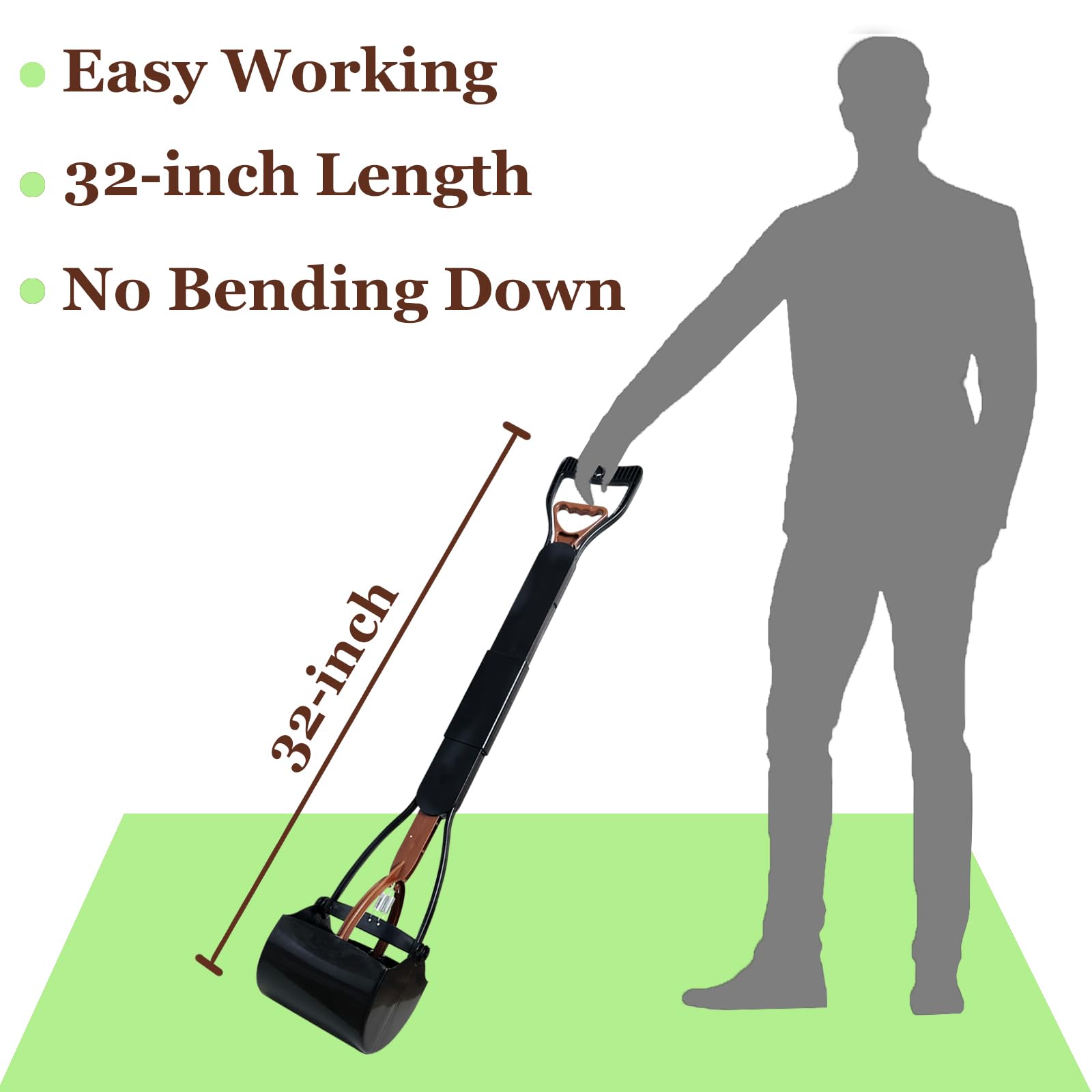 ienjoyed Pooper Scooper features high-strength spring for reliable scooping
