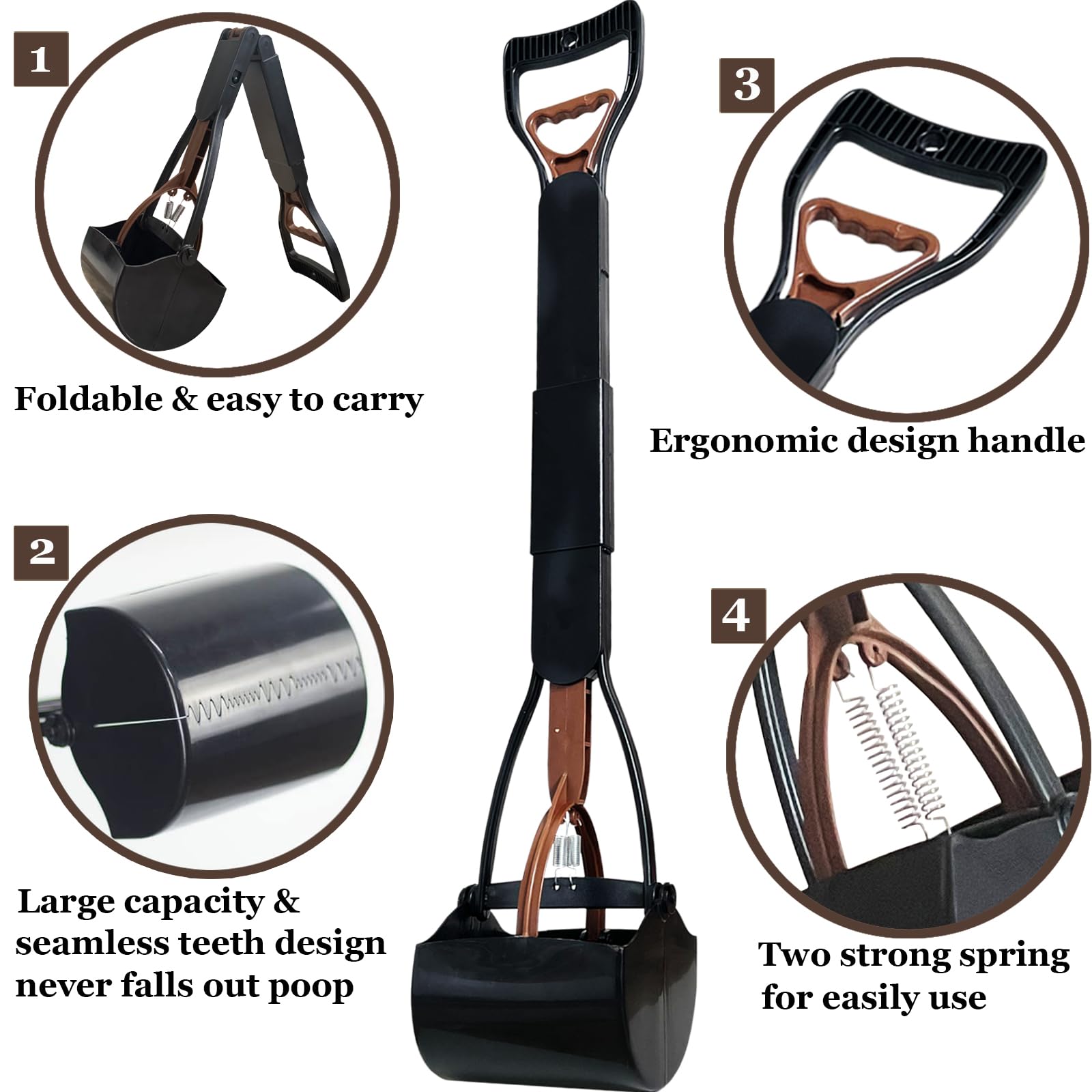 ienjoyed Pooper Scooper supports one-handed operation for quick pickups