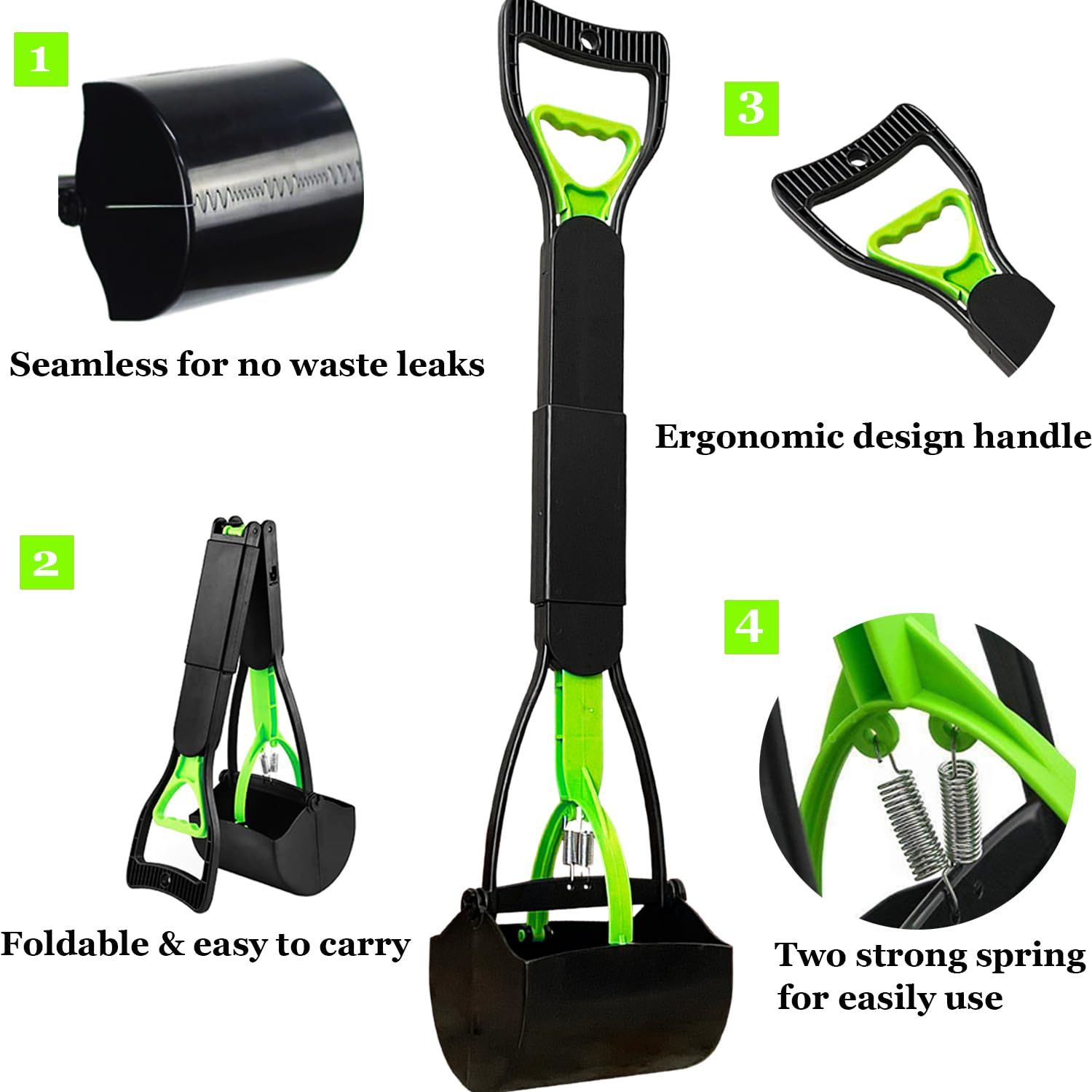 ienjoyed pooper scooper enables one-handed operation for faster cleanup.
