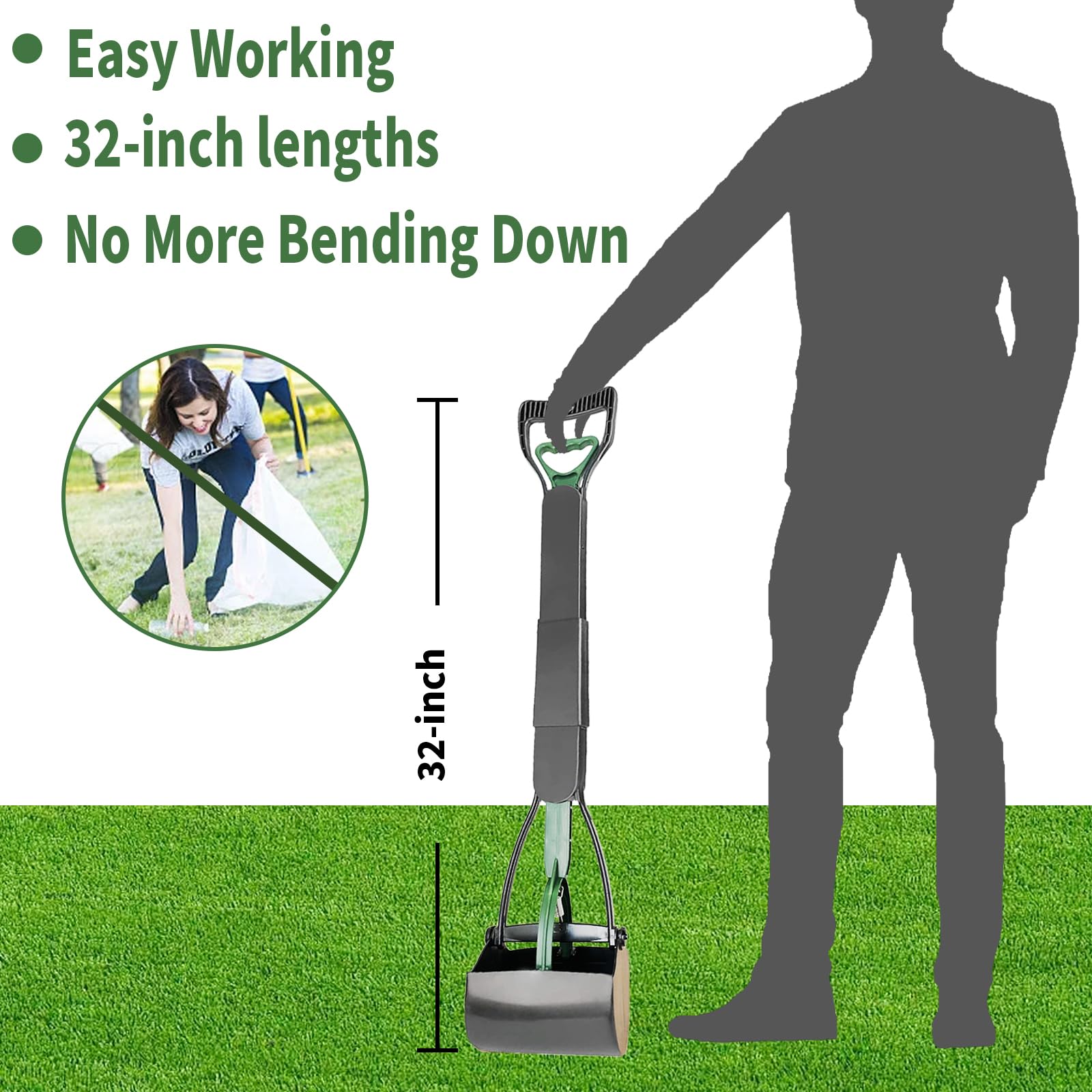 ienjoyed pooper scooper teeth-closed-seam prevents leaks during pickup