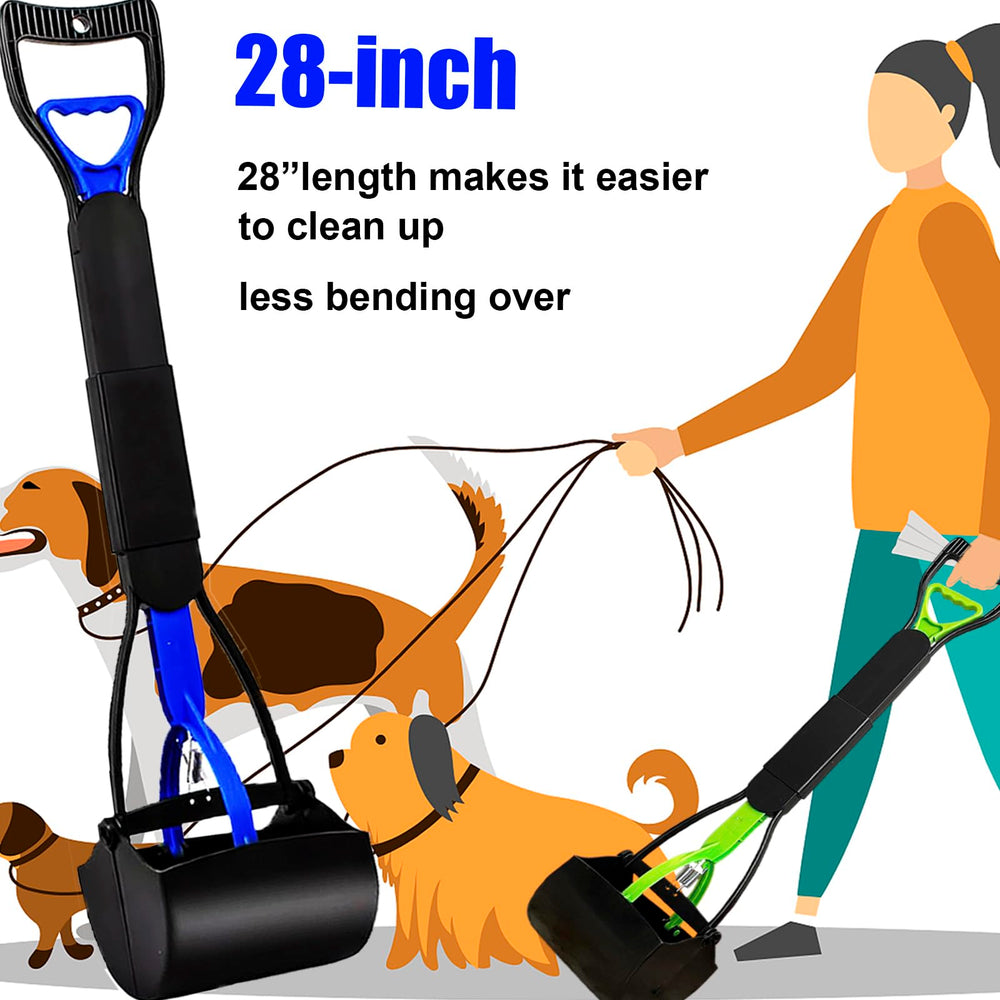 ienjoyed pooper scooper teeth closed design keeps waste contained and leak-free.