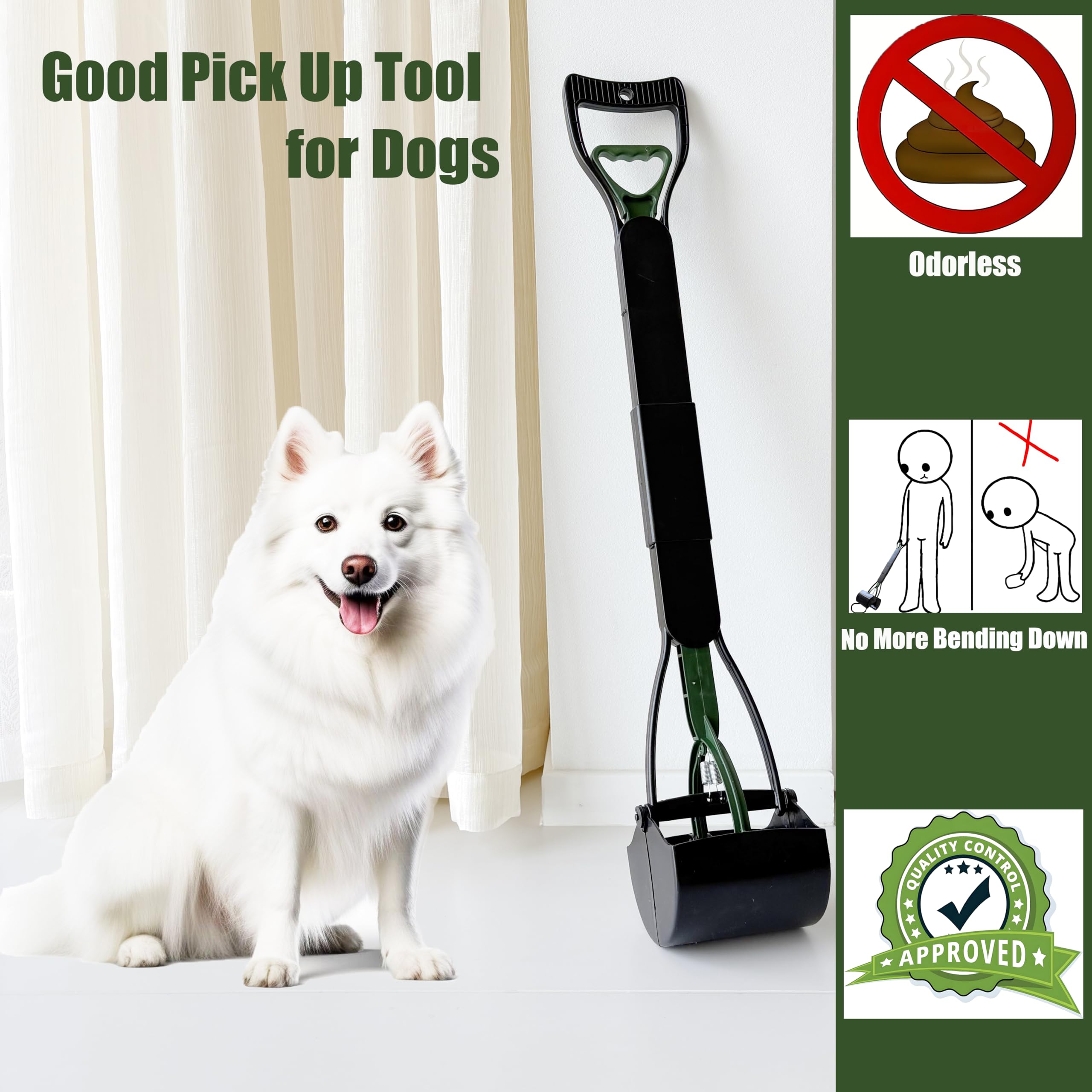 ienjoyed pooper scooper tight-teeth pickup prevents leaks on grass or concrete