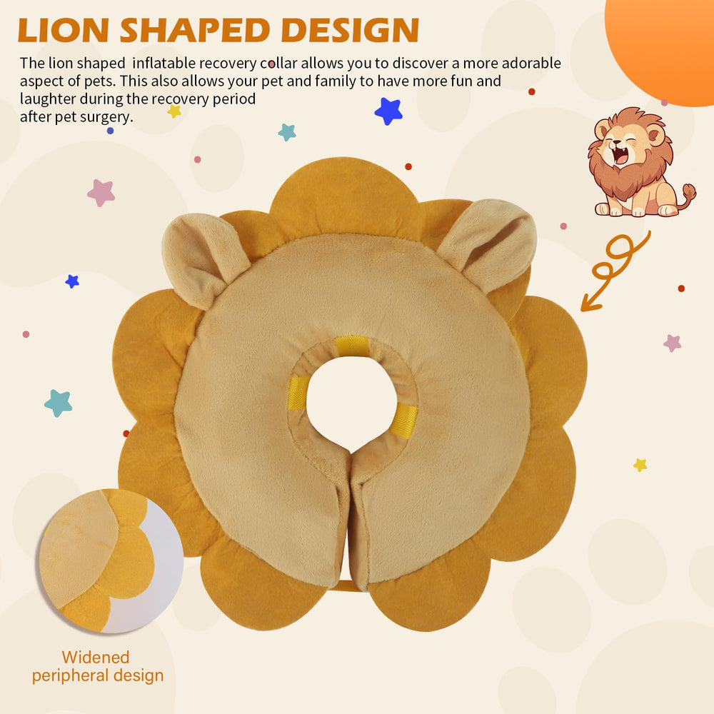 IEUUMLER brown-lion-xl packable collar is travel-friendly