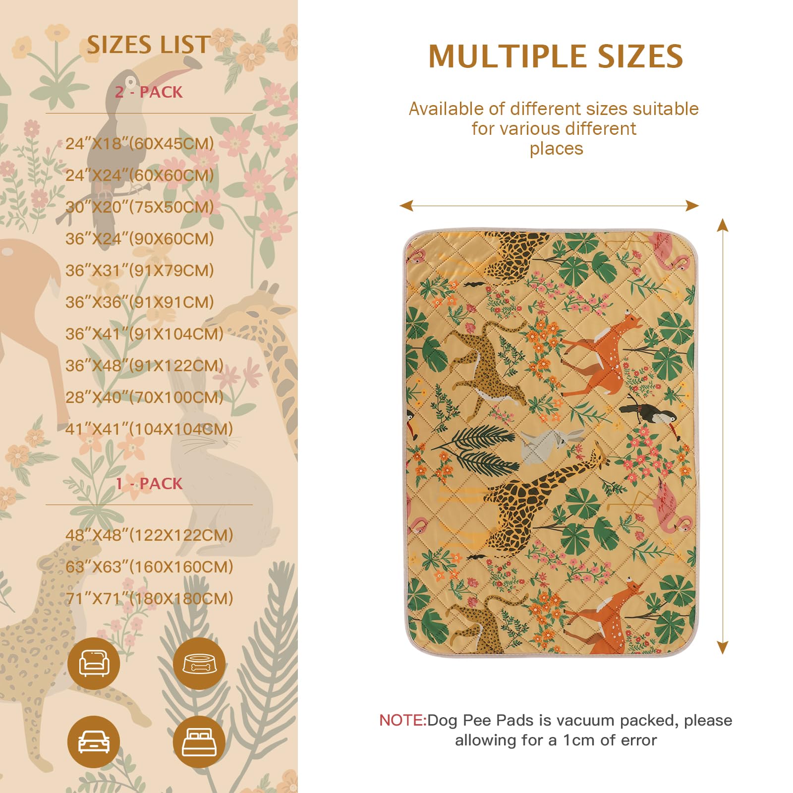 IEUUMLER multipurpose dog pad suitable as bed mat or kennel liner