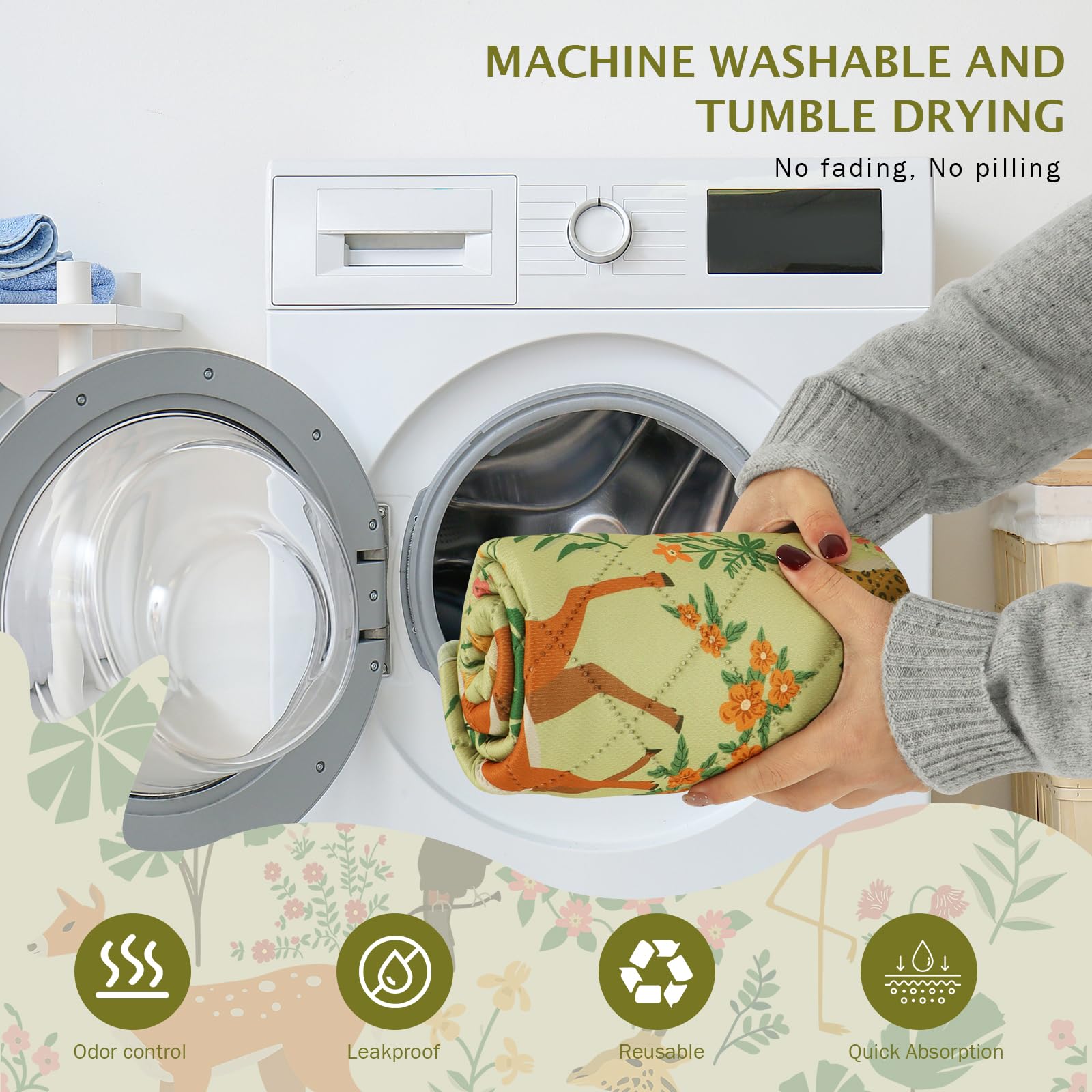 IEUUMLER eco-friendly, washable pad reduces waste compared to disposables.