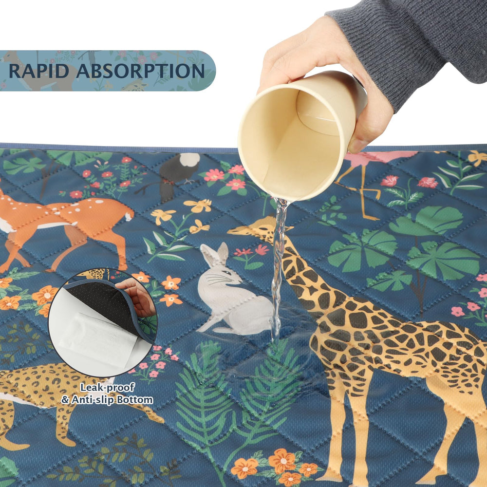IEUUMLER forest-pattern pad texture highlighting soft materials for comfortable rest areas.