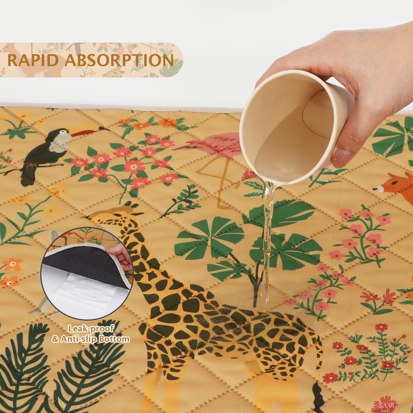 IEUUMLER puppy pad ideal for playpen use and pet travel