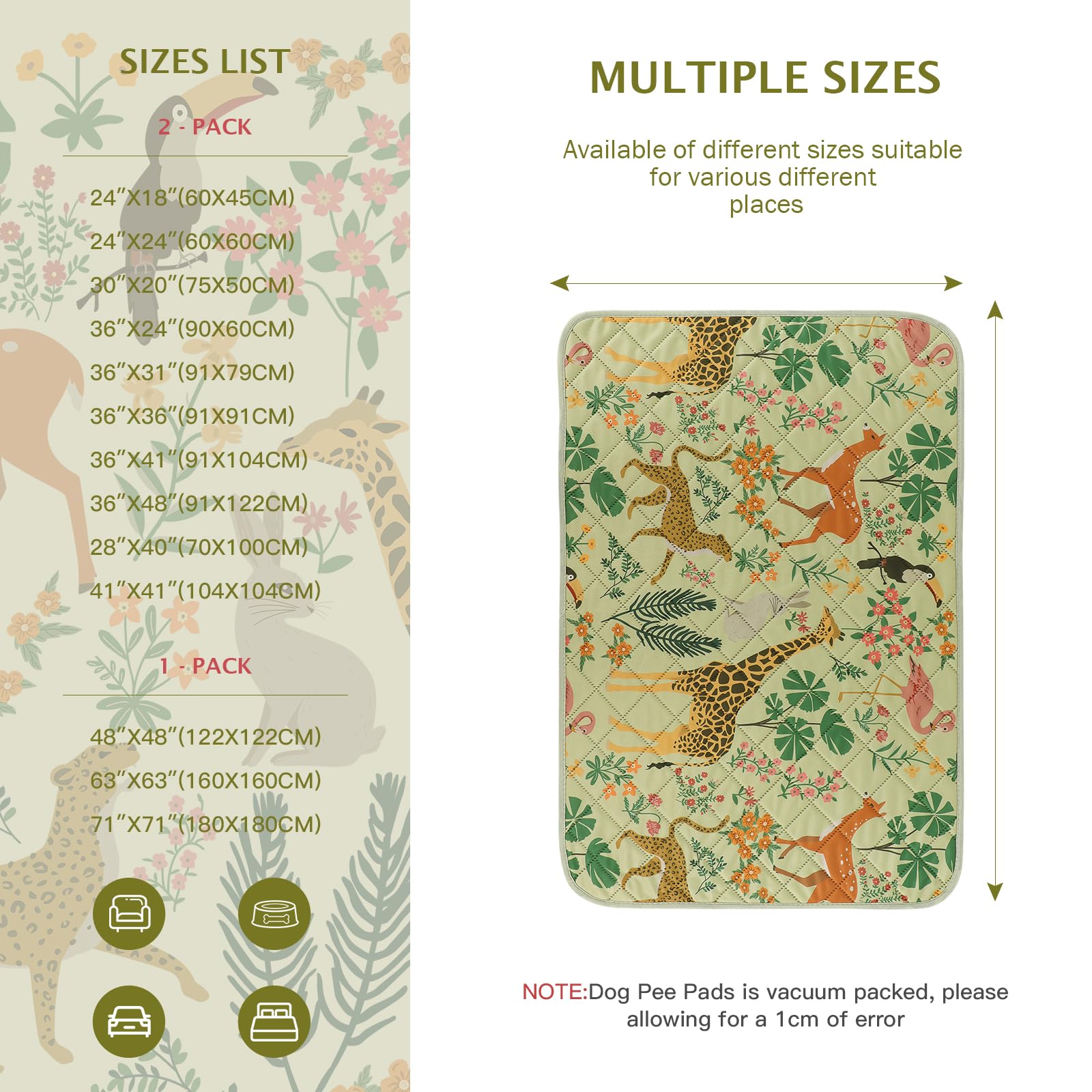 IEUUMLER reusable puppy pad for easy cleaning and ongoing savings.