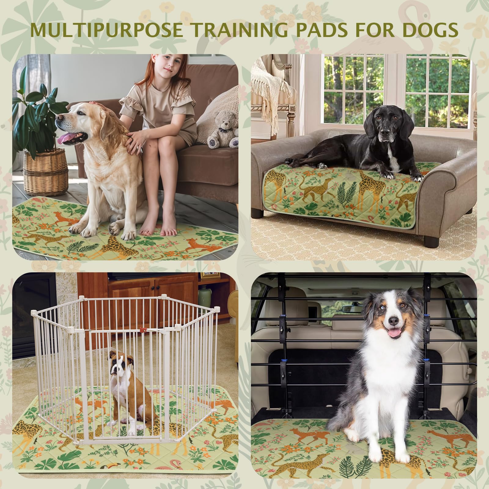 IEUUMLER soft-material surface provides a gentle resting area for puppies.