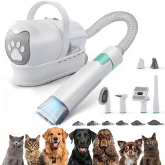 IEVENW pet grooming vacuum kit 7in1 image for at-home grooming efficiency.