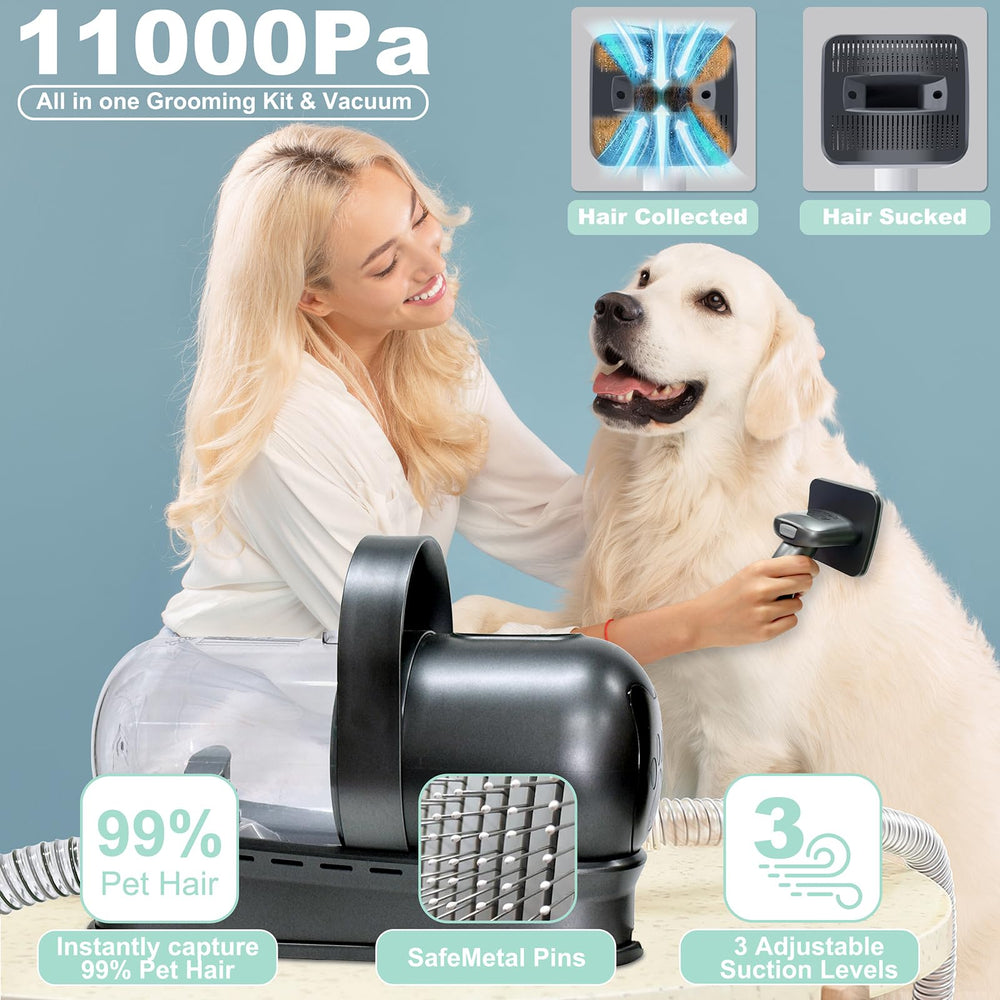IEVENW pet grooming vacuum kit nail grinder enables easy filing for healthy nails