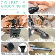 IEVENW pet grooming vacuum kit paw trimmer helps tidy paws without stress