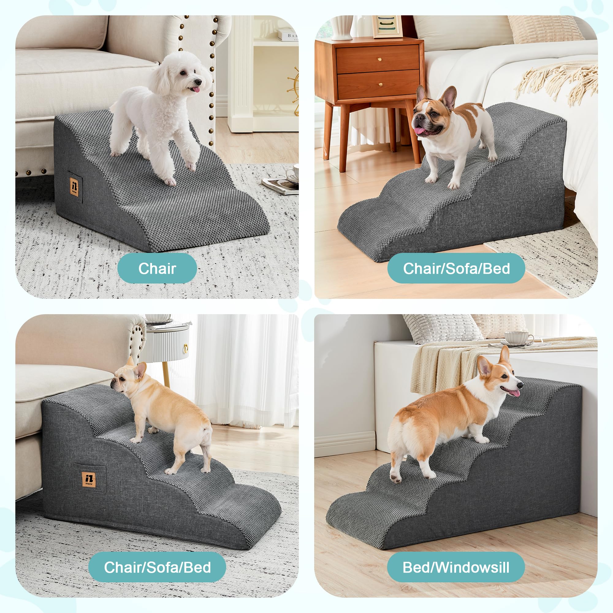 IFNOW washable-cover keeps stairs clean with machine washing convenience