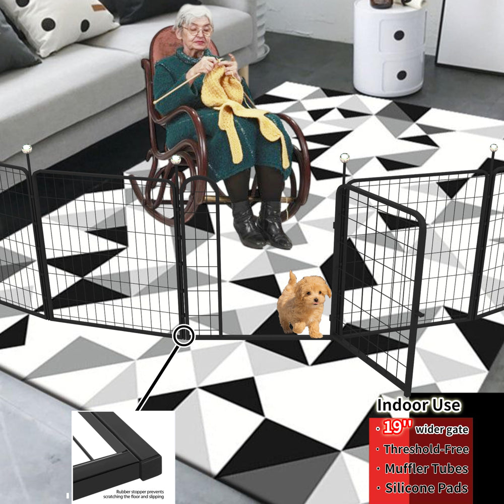 IGOOUO playpen with easy-carry straps demonstrates portability for trips.