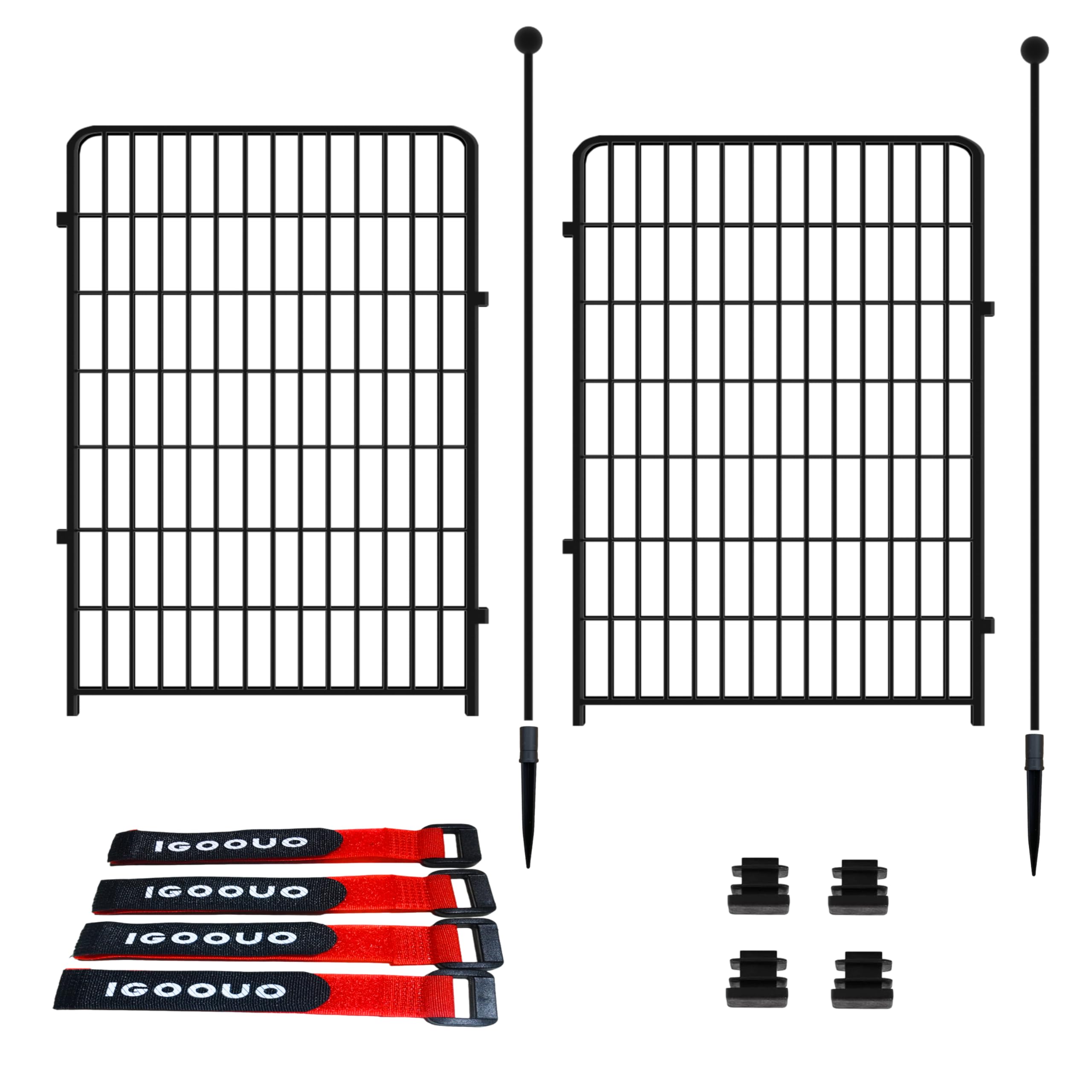 IGOOUO dog playpen outdoor 36-high secures medium and large dogs outdoors.