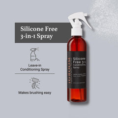 igroom detangler spray brush scene shows easy-to-brush coats after application