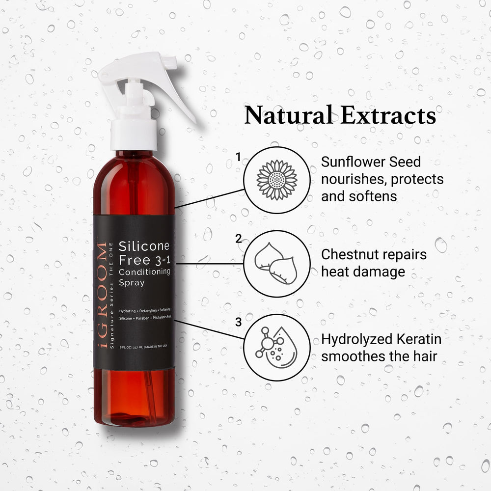 igroom hydrolyzed keratin adds shine and smoothness to each strand