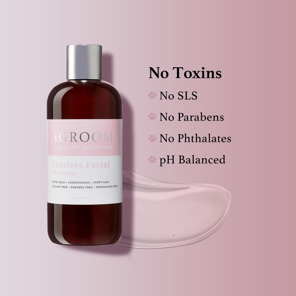 iGroom Luxury Pet Care ingredients closeup communicates premium science