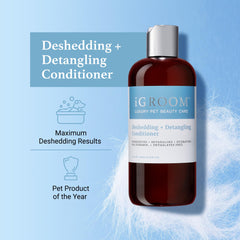 iGroom Mango scent on dog coat highlights a pleasant grooming experience.