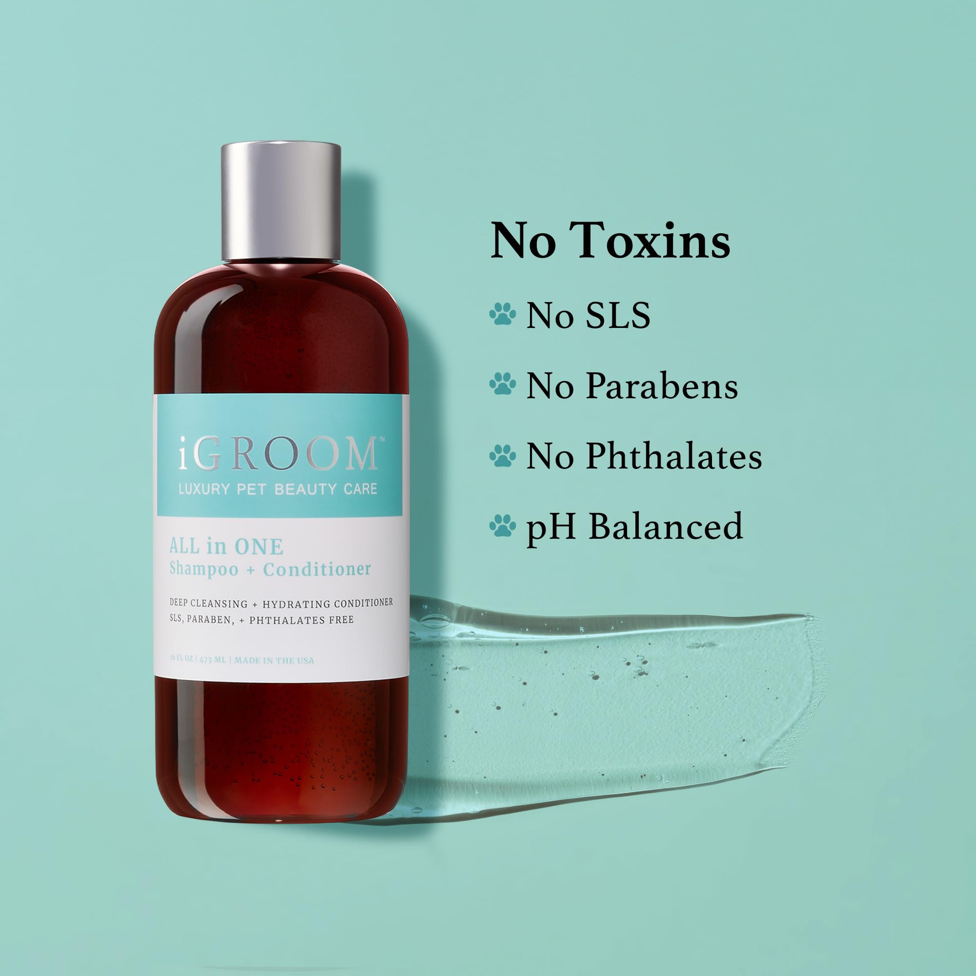 iGroom pH-balanced pet care suitable for sensitive skin and paws