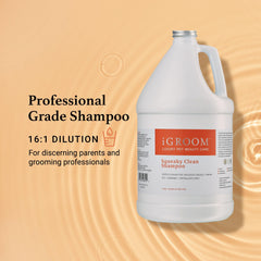 Chamomile infused formula in iGroom Squeaky Clean soothes skin.